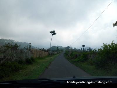 The way to Coban Pelangi in Malang